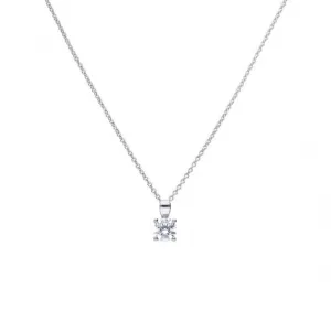4 Claw Cubic Zirconia Solitaire 0.75ct Pendant P4918 Diamonfire Jewellery