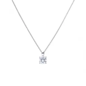 4 Claw Cubic Zirconia Solitaire 2ct Pendant P4920 Diamonfire Jewellery