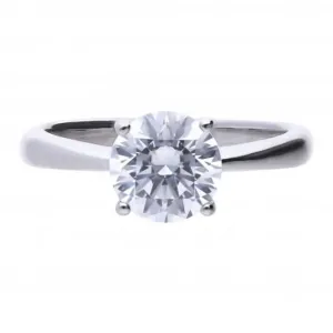 4 Claw Cubic Zirconia Solitaire 2ct Ring R3753 Diamonfire Jewellery