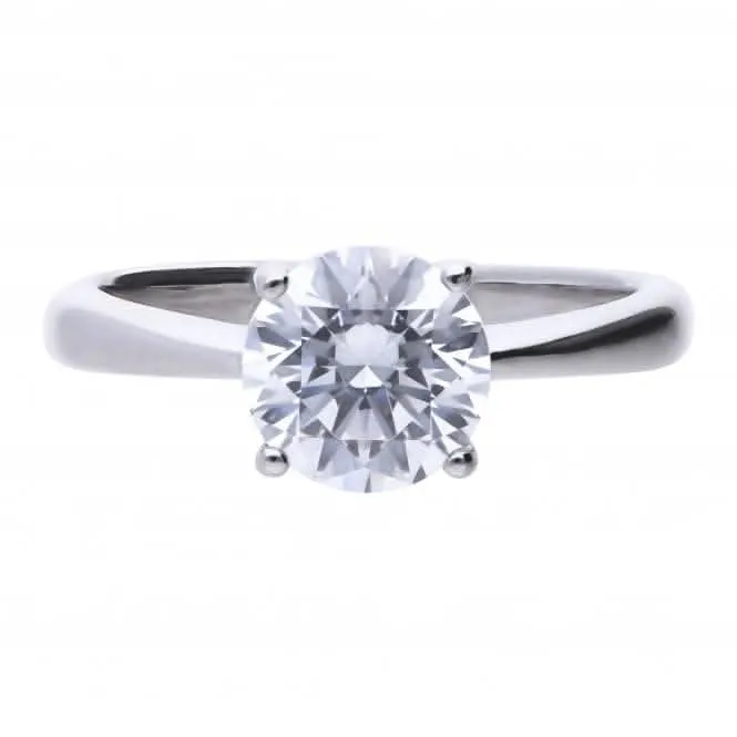 4 Claw Cubic Zirconia Solitaire 2ct Ring R3753 Diamonfire Jewellery