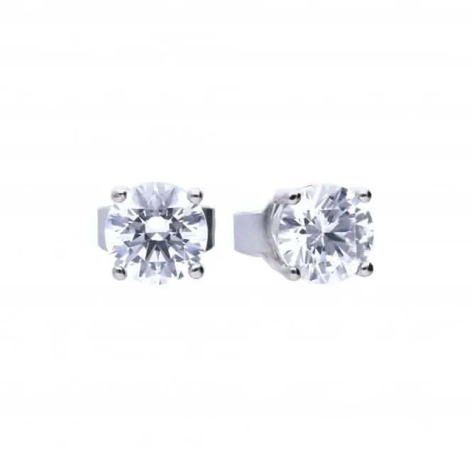 4 Claw Cubic Zirconia Studs 0.75ct E5906 Diamonfire Jewellery