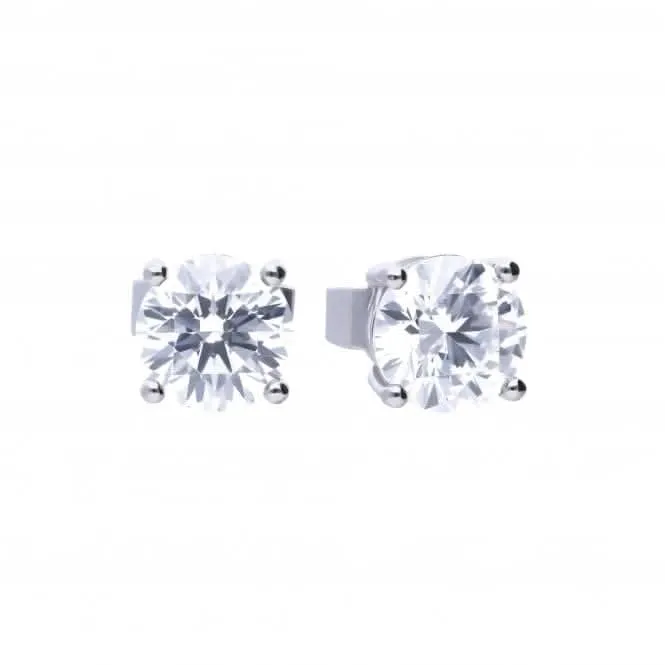 4 Claw Cubic Zirconia Studs 1ct E5907 Diamonfire Jewellery