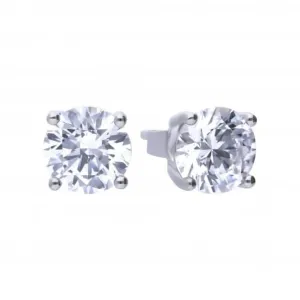 4 Claw Cubic Zirconia Studs 2ct  E5908 Diamonfire Jewellery
