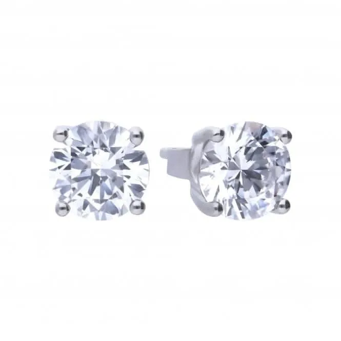 4 Claw Cubic Zirconia Studs 2ct  E5908 Diamonfire Jewellery