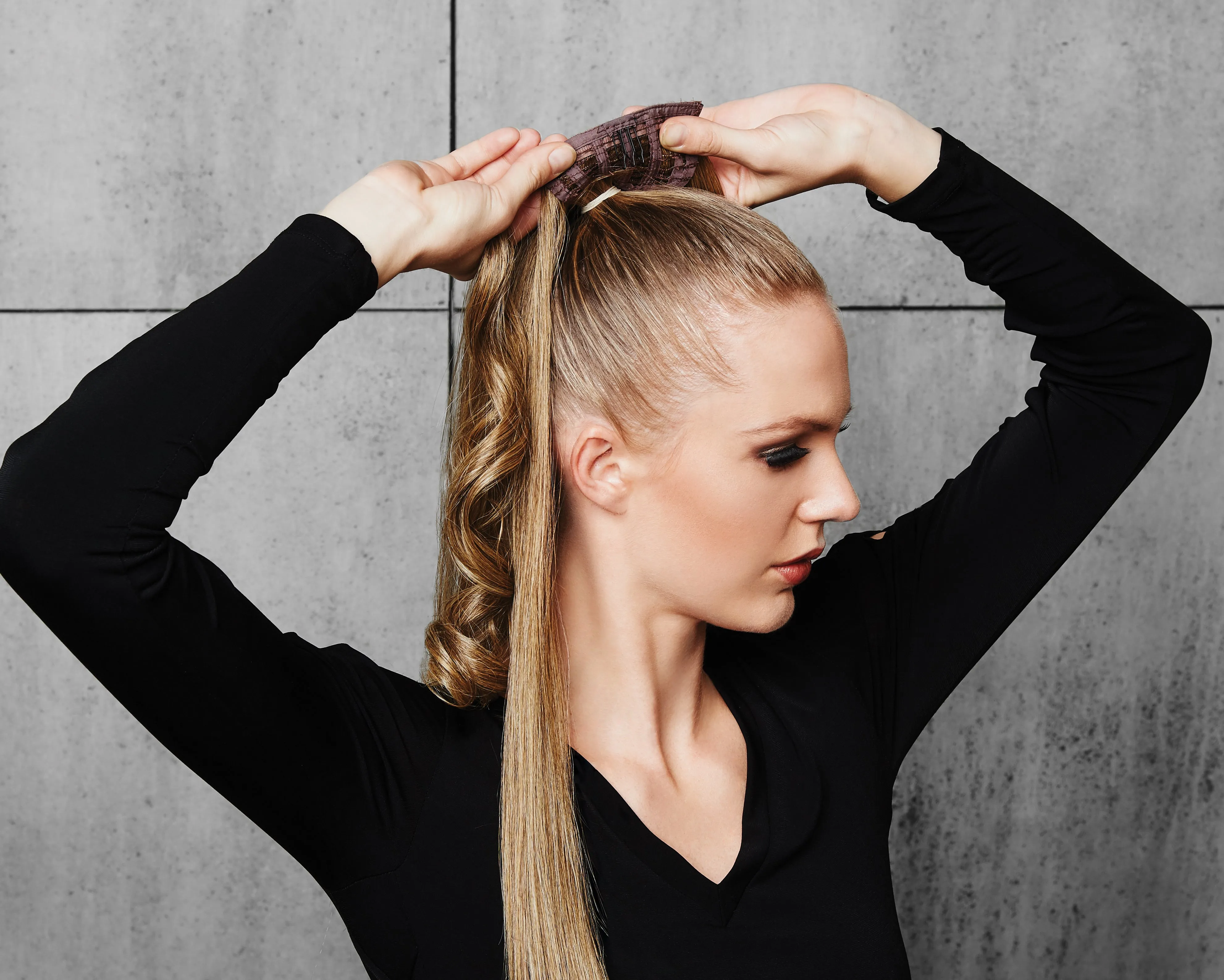 Accessories_Hairdo_Wigs 25" Straight Wrap around ponytail HD