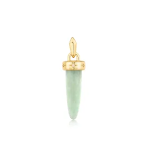 Ania Haie Gold Amazonite Drop Charm NC055-08G Ania Haie Jewellery