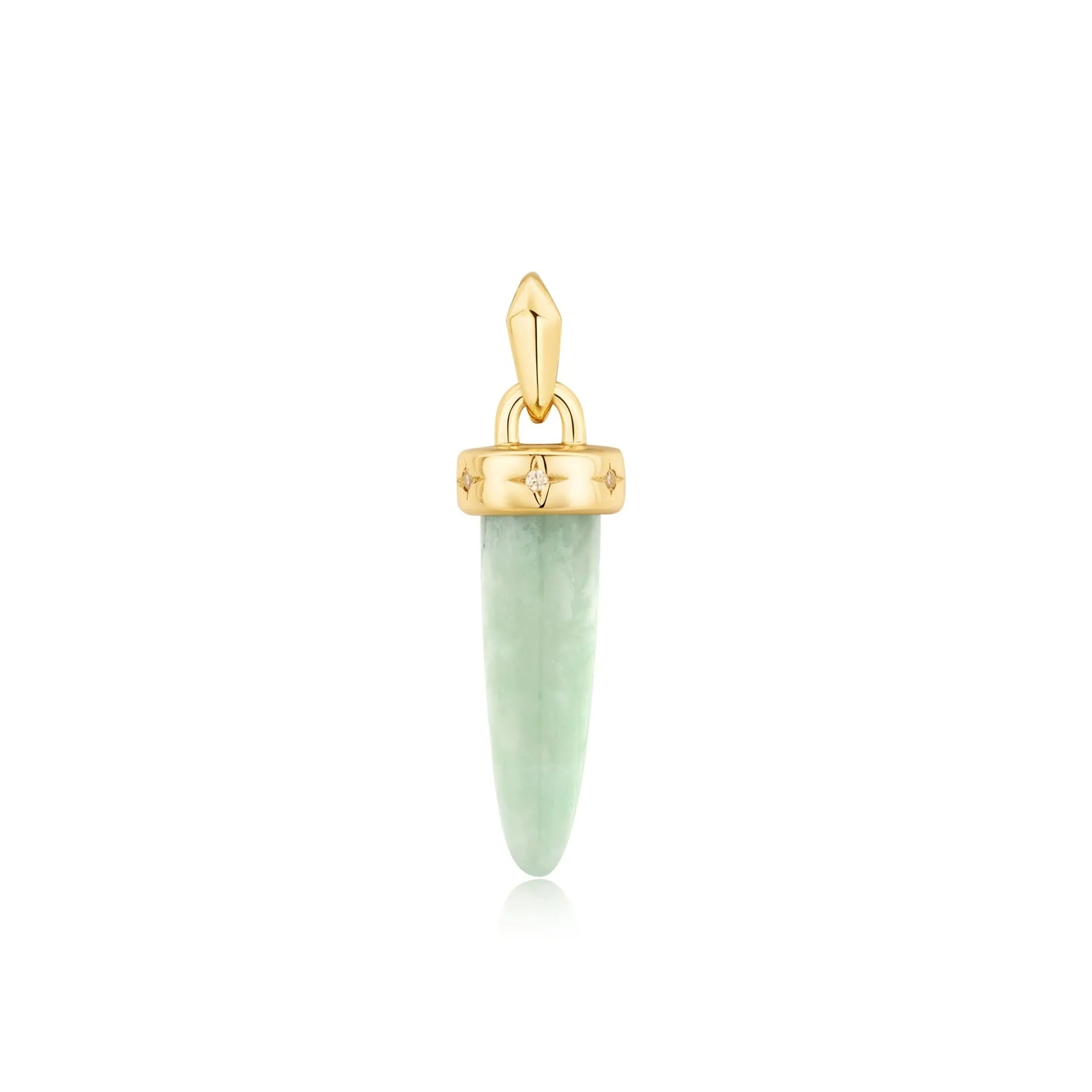 Ania Haie Gold Amazonite Drop Charm NC055-08G Ania Haie Jewellery