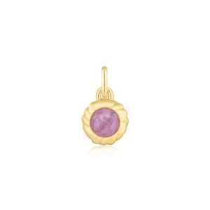 Ania Haie Gold Lilac Marble Charm NC055-04G Ania Haie Jewellery