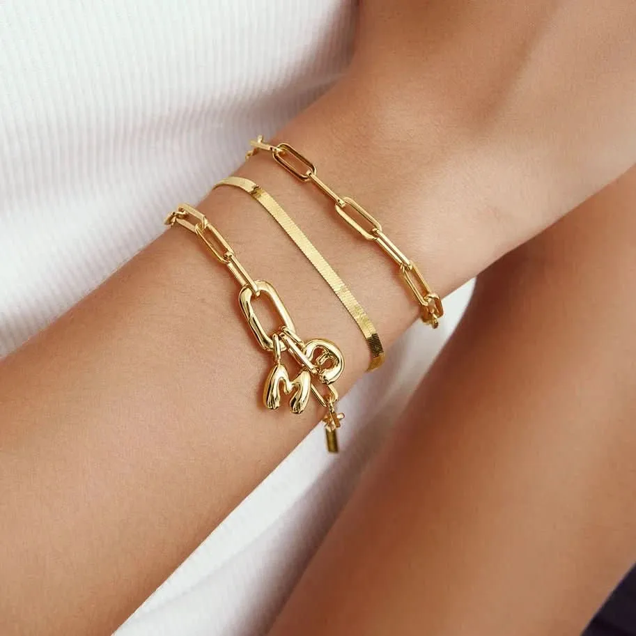 Ania Haie Gold Linked Chunky Bracelet B060-02G Ania Haie Jewellery