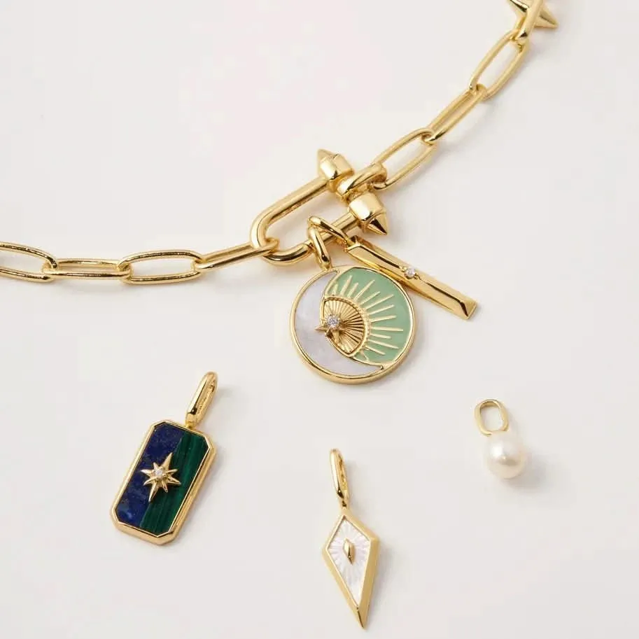 Ania Haie Gold Mother Of Pearl Kite Charm NC048-25G Ania Haie Jewellery
