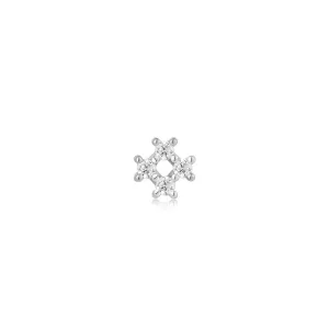 Ania Haie Jewellery Ear Edit Capsule - Sparkle Cross Barbell Single Earring - 2 colours