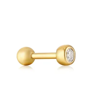 Ania Haie Jewellery Ear Edit - Sparkle Bezel Barbell Single Earrings - 2 colours