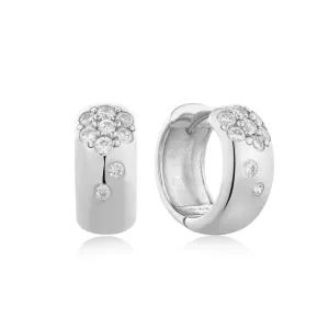 Ania Haie Jewellery Modern Muse - CZ Thick Huggies  - 2 colours