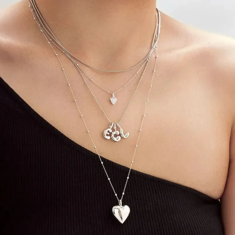 Ania Haie Silver Box Link Chain Necklace N060-05H Ania Haie Jewellery