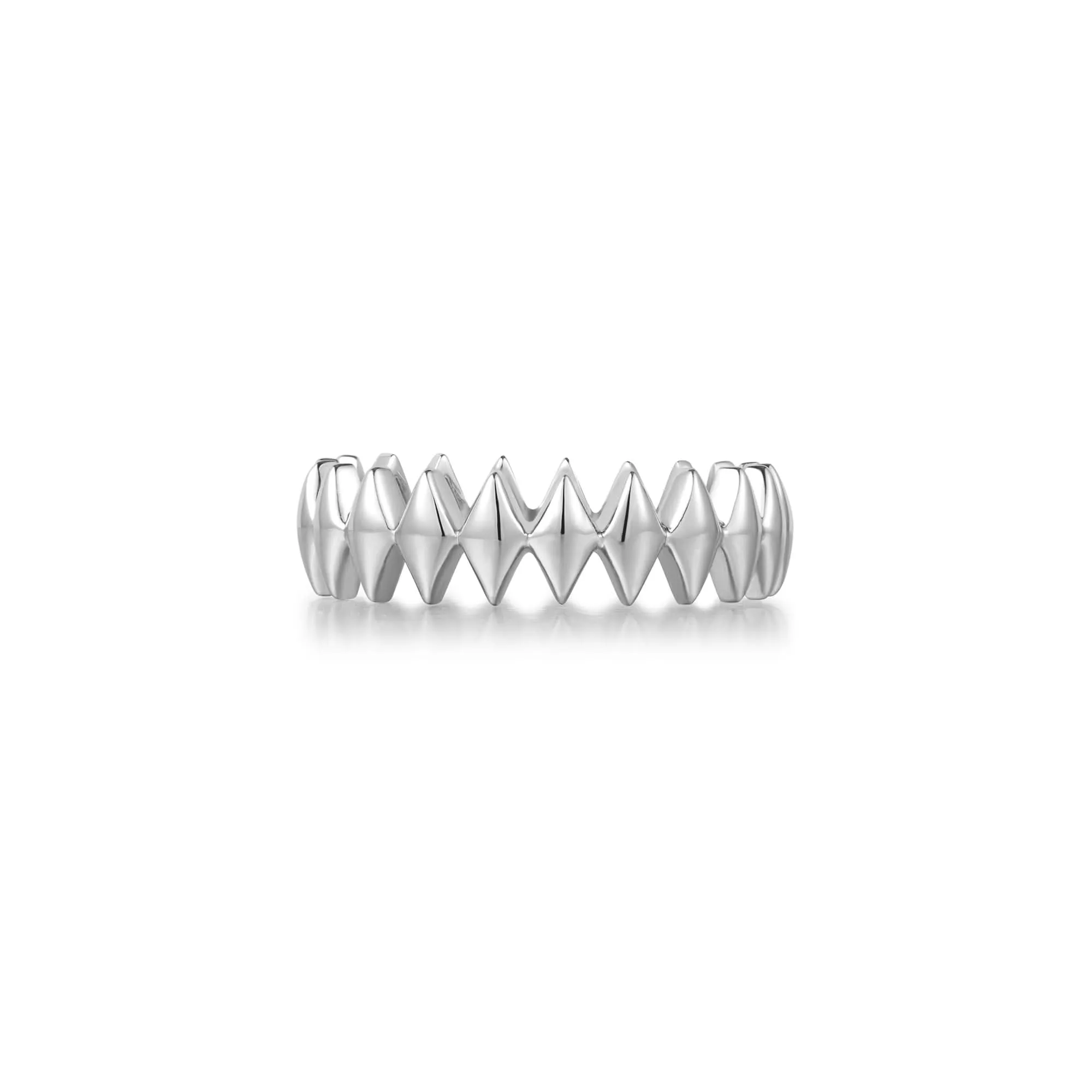 Ania Haie Silver Half Pave Sparkle Ring R061-04H Ania Haie Jewellery