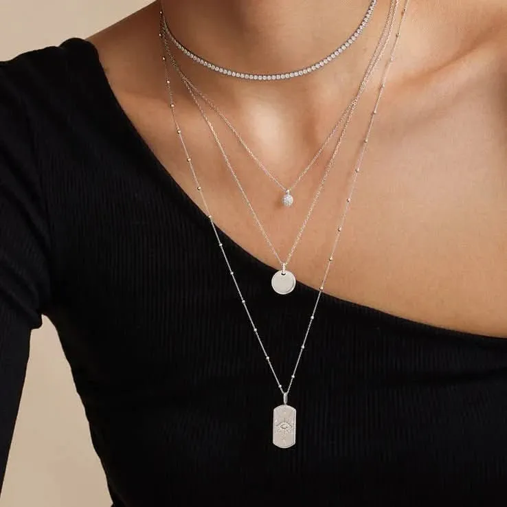 Ania Haie Silver Pavé Necklace N058-05H Ania Haie Jewellery