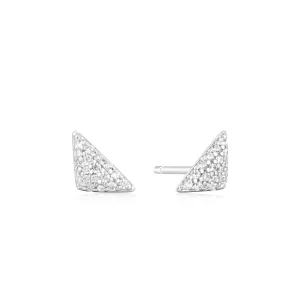 Ania Haie Silver Triangular Pavé Studs E059-06H Ania Haie Jewellery