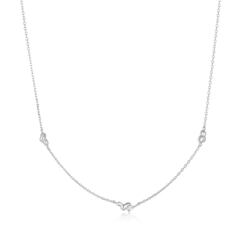 Ania Haie Silver Twisted Wave Chain Necklace N050-02H Ania Haie Jewellery