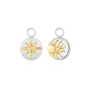 Ania Haie Two Tone Bright Sun Earring Charm EC060-06T Ania Haie Jewellery