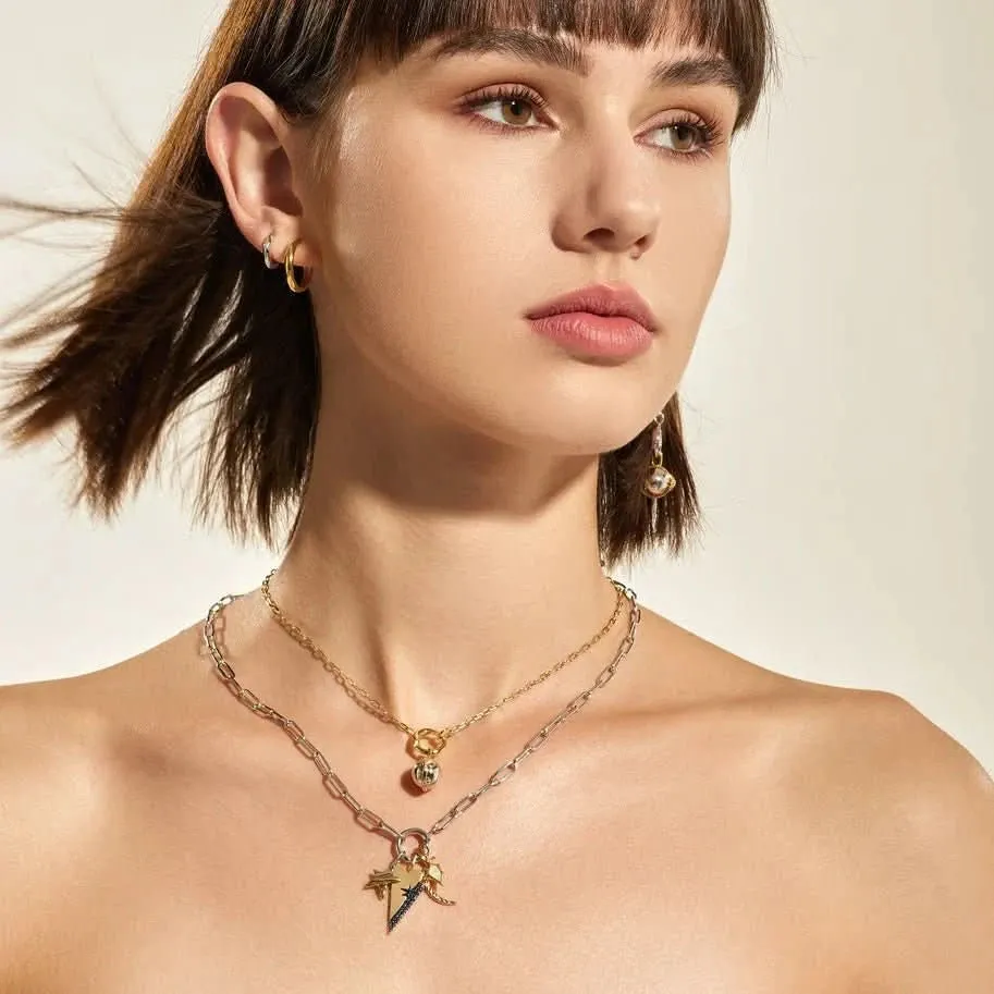 Ania Haie Two Tone Celestial Sphere Charm NC048-13T Ania Haie Jewellery