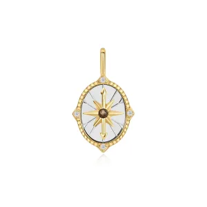 Ania Haie Two Tone Star Disc Charm NC060-20T Ania Haie Jewellery
