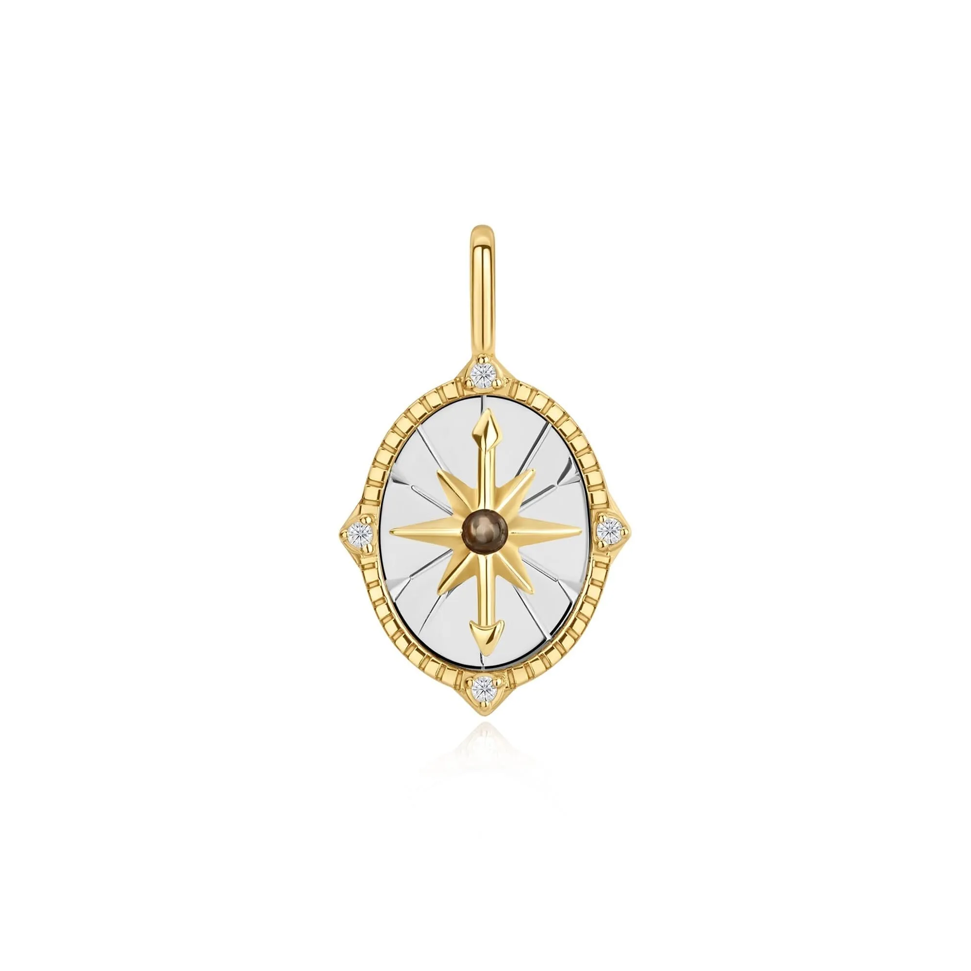 Ania Haie Two Tone Star Disc Charm NC060-20T Ania Haie Jewellery