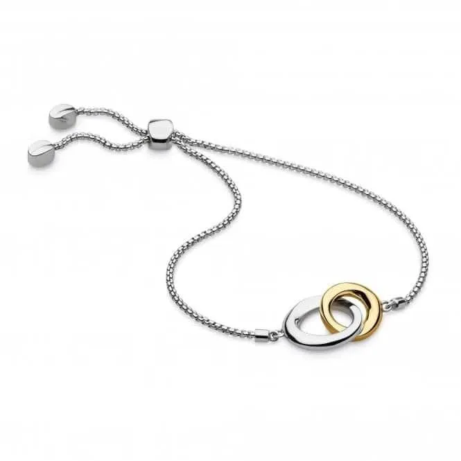Bevel Cirque Link Gold Plate Toggle Bracelet 7187GRP Kit Heath Jewelry And Accessories