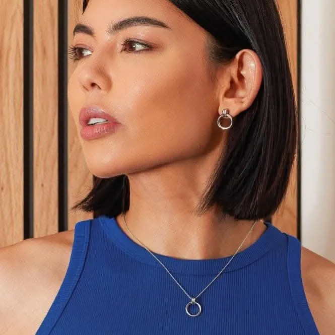 Bevel Unity Drop Stud Earrings 41172RP Kit Heath Jewelry And Accessories