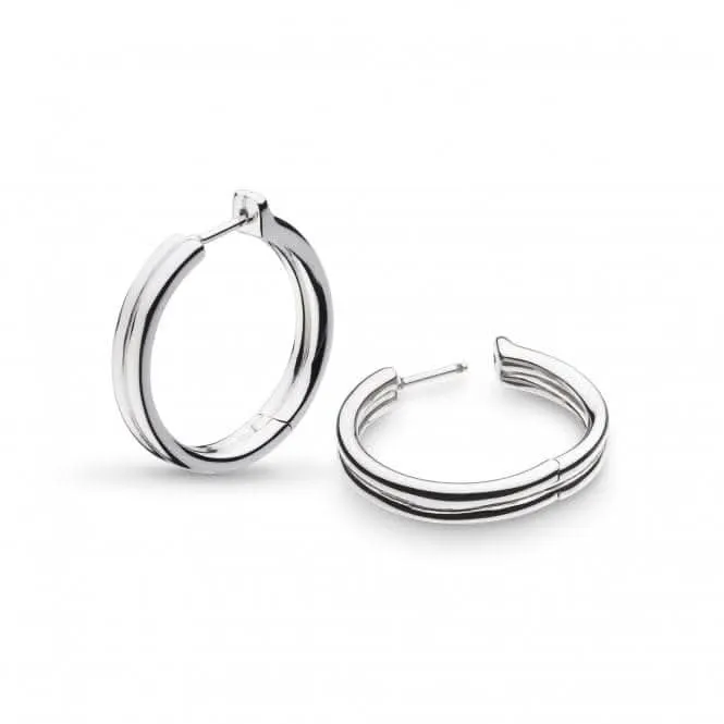 Bevel Unity Maxi Hoop Earrings 61175RP Kit Heath Jewelry And Accessories
