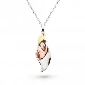 Blossom Enchanted Leaf Golden Cluster Necklace 90022GRG Kit Heath Jewelry And Accessories