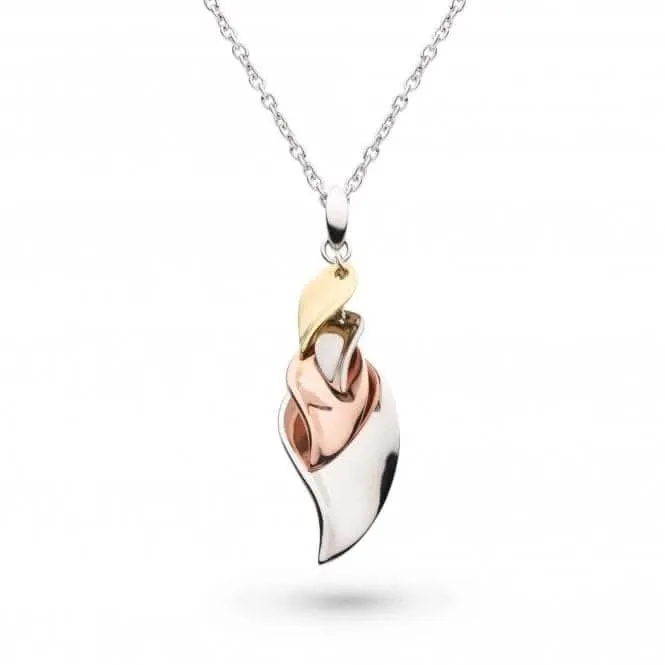 Blossom Enchanted Leaf Golden Cluster Necklace 90022GRG Kit Heath Jewelry And Accessories
