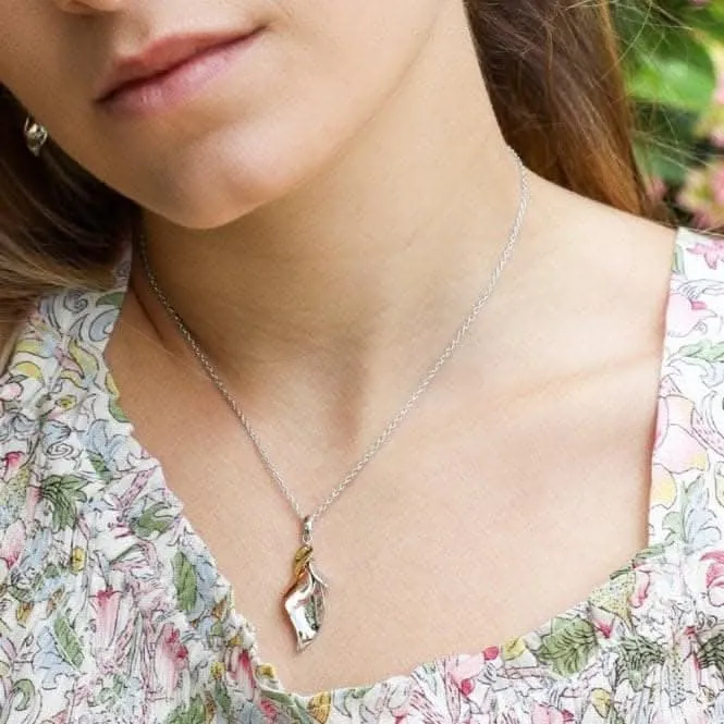 Blossom Enchanted Leaf Golden Cluster Necklace 90022GRG Kit Heath Jewelry And Accessories