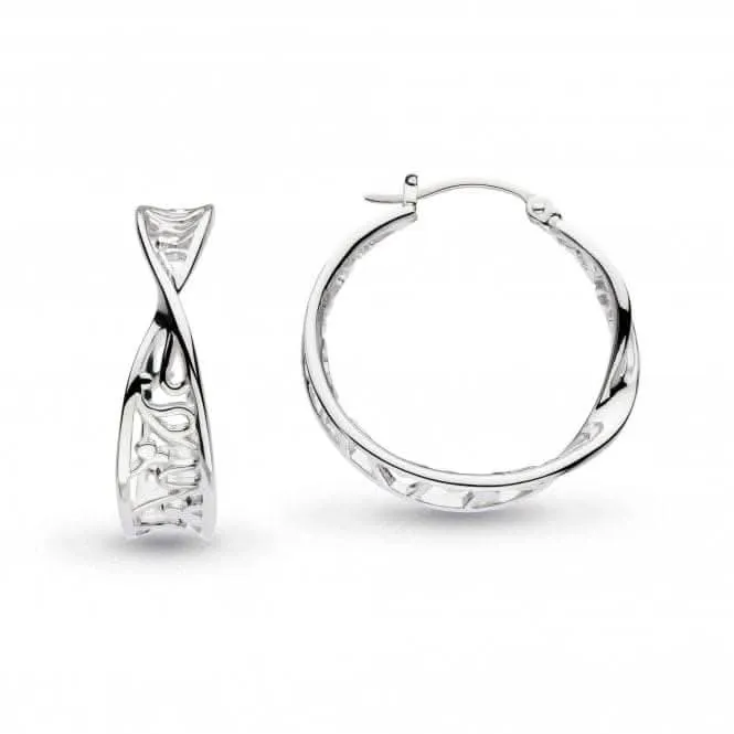 Blossom Flourish Twist Hoop Earrings 60010RP Kit Heath Jewelry And Accessories