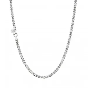 Chain Diamond Cut Woven Link Rhodium Plated 17" Necklace 99904CH17 Kit Heath Jewelry And Accessories