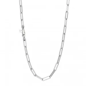 Chain Grande Paperclip Rhodium Plated 18" Necklace 99903CH18 Kit Heath Jewelry And Accessories