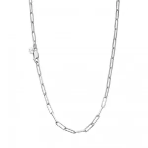 Chain Paperclip Rhodium Plated 17" Necklace 99902CH17 Kit Heath Jewelry And Accessories