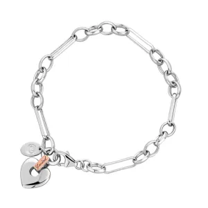 Clogau Jewellery Clogau Cariad Cariad Sterling Silver Heart Charm Link Bracelet