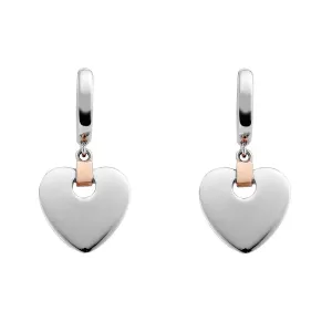 Clogau Jewellery Clogau Cariad Sterling Silver Heart Drop Earrings