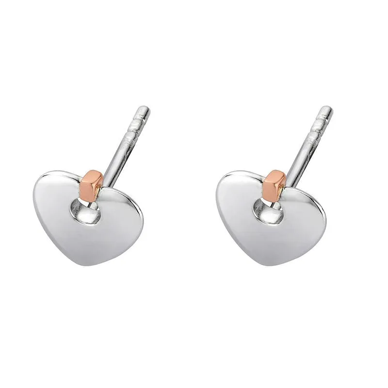 Clogau Jewellery Clogau Cariad Sterling Silver Heart Stud Earrings