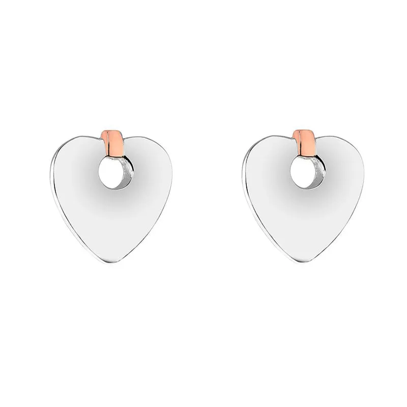 Clogau Jewellery Clogau Cariad Sterling Silver Heart Stud Earrings