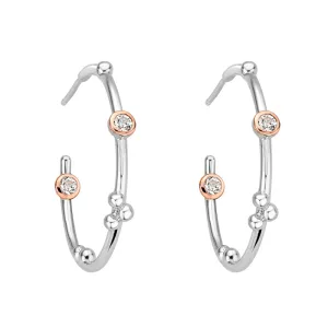 Clogau Jewellery Clogau Celebration Sterling Silver Half Hoop Earrings
