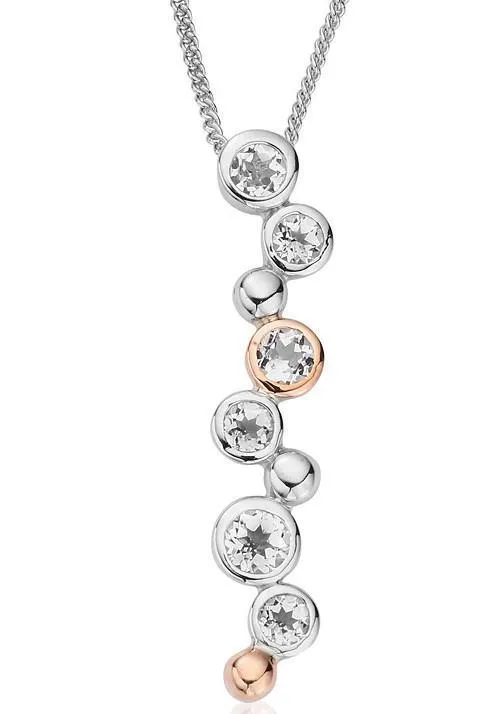 Clogau Jewellery Clogau Celebration Sterling Silver White Topaz Necklace