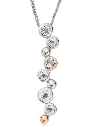 Clogau Jewellery Clogau Celebration Sterling Silver White Topaz Necklace
