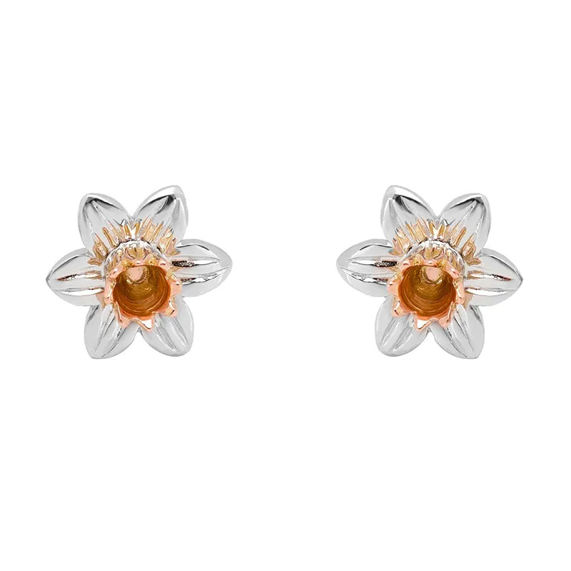 Clogau Jewellery Clogau Daffodil Sterling Silver Stud Earrings
