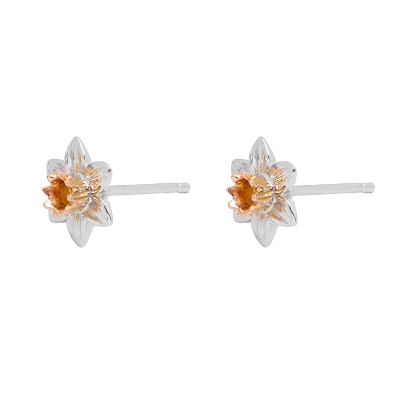 Clogau Jewellery Clogau Daffodil Sterling Silver Stud Earrings