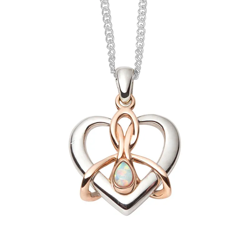 Clogau Jewellery Clogau Dwynwen Sterling Silver Opal Necklace