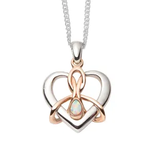 Clogau Jewellery Clogau Dwynwen Sterling Silver Opal Necklace