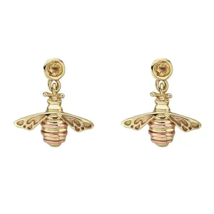 Clogau Jewellery Clogau Honey Bee 9ct Yellow Gold Drop Earrings