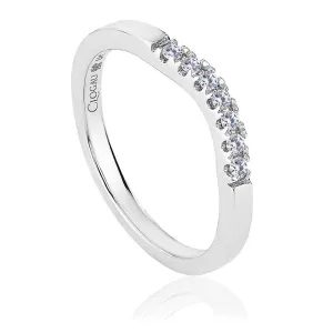 Clogau Jewellery Clogau Past Present Future 18ct White Gold 0.14ct Diamond Wedding Ring