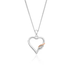 Clogau Jewellery Clogau Past Present Future Heart Sterling Silver Necklace